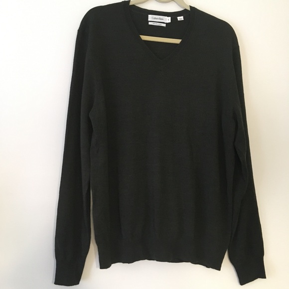 calvin klein extra fine merino wool sweater